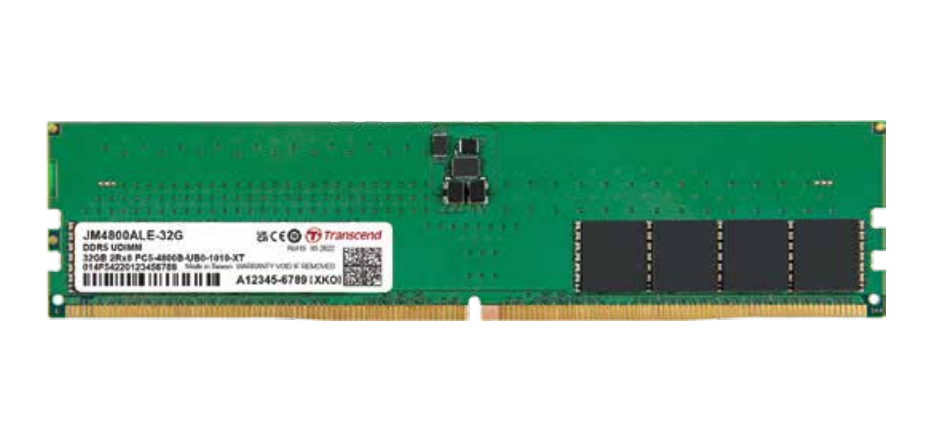 Transcend JetRam JM4800ALE-16G memory module 16 GB 1 x 16 GB DDR5 4800 MHz